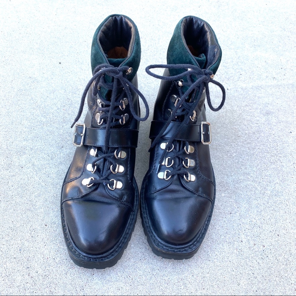 AUTHENTIC Vintage Gucci Black Moto Buckle Boots